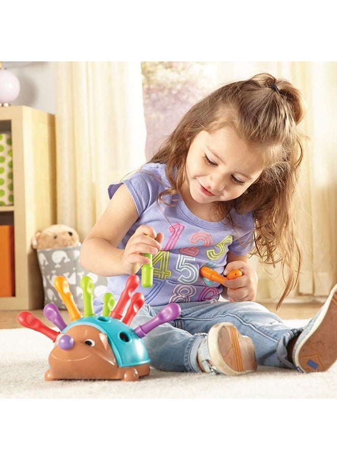 ليرننج ريسورسز Spike Fine Motor Hedgehog Toy 10x15x20cm - لعبة تنمية وتعلم الأطفال الصغار 10x15x20cm - Image 4